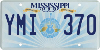 MS license plate YMI370