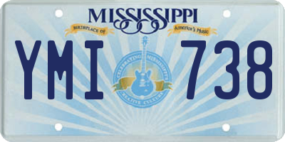 MS license plate YMI738