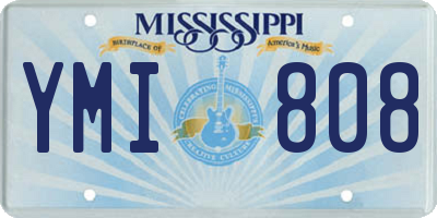MS license plate YMI808