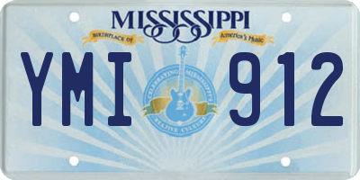 MS license plate YMI912