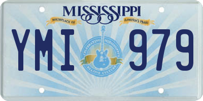 MS license plate YMI979