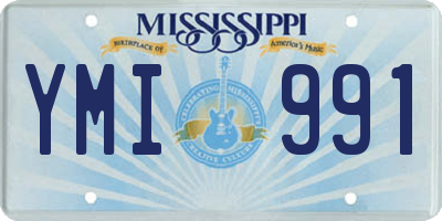 MS license plate YMI991