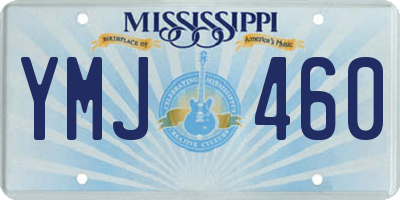 MS license plate YMJ460