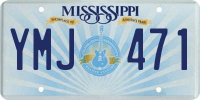 MS license plate YMJ471
