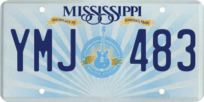 MS license plate YMJ483