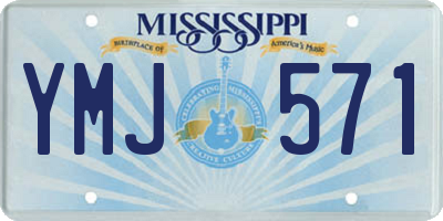 MS license plate YMJ571