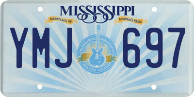 MS license plate YMJ697