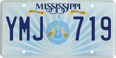 MS license plate YMJ719