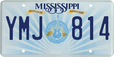 MS license plate YMJ814