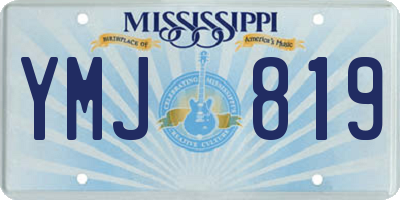 MS license plate YMJ819