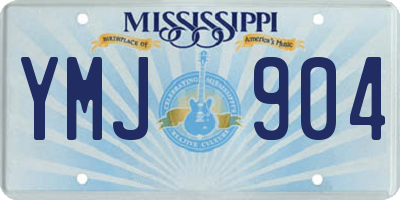 MS license plate YMJ904