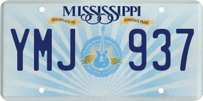 MS license plate YMJ937