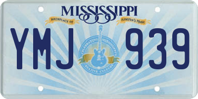MS license plate YMJ939