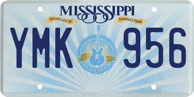 MS license plate YMK956
