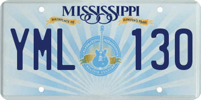 MS license plate YML130