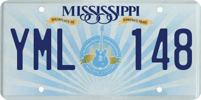 MS license plate YML148