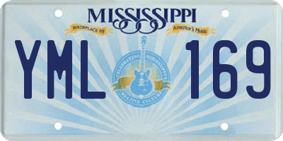 MS license plate YML169