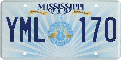 MS license plate YML170