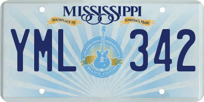 MS license plate YML342