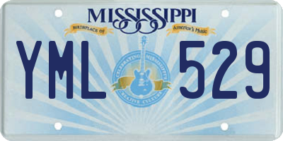 MS license plate YML529