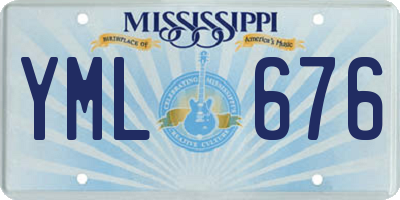 MS license plate YML676