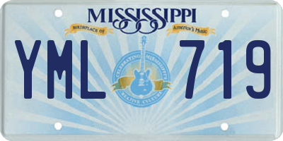 MS license plate YML719