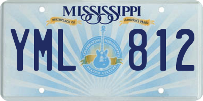MS license plate YML812
