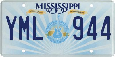 MS license plate YML944