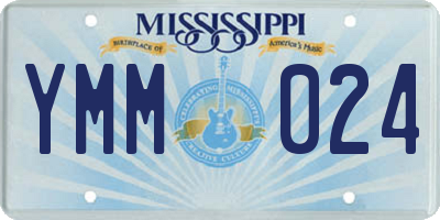 MS license plate YMM024
