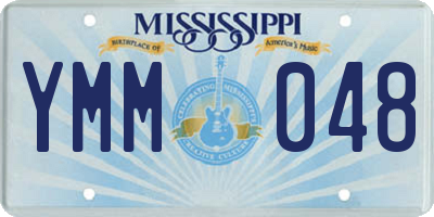 MS license plate YMM048
