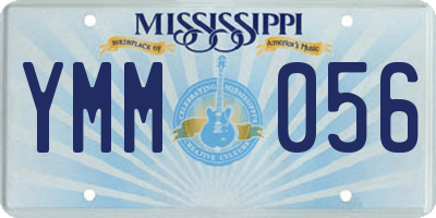MS license plate YMM056
