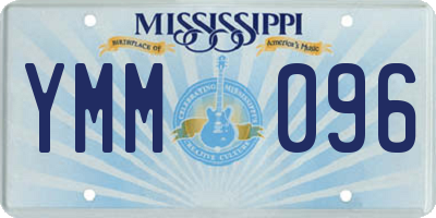 MS license plate YMM096