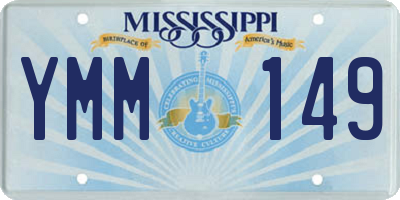 MS license plate YMM149