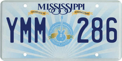 MS license plate YMM286