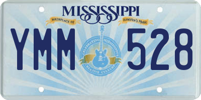 MS license plate YMM528