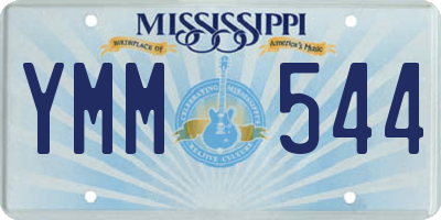 MS license plate YMM544