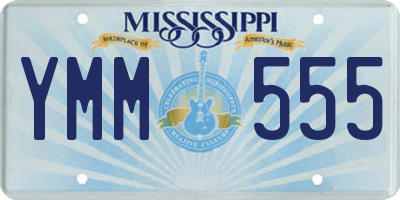 MS license plate YMM555