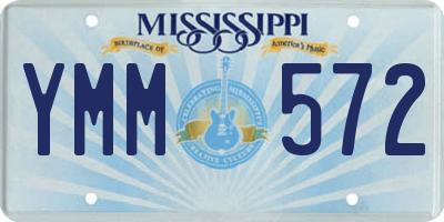 MS license plate YMM572