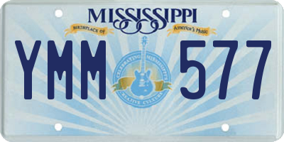 MS license plate YMM577