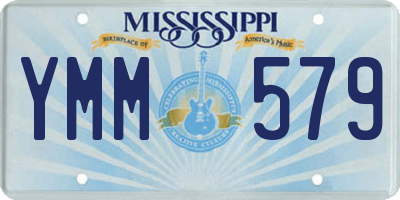 MS license plate YMM579