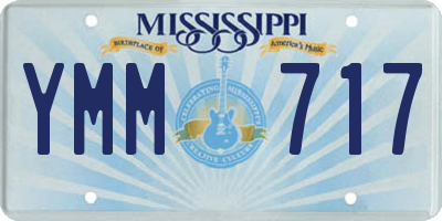 MS license plate YMM717