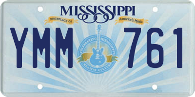 MS license plate YMM761