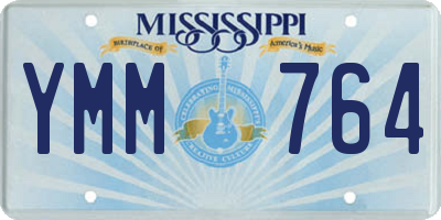 MS license plate YMM764
