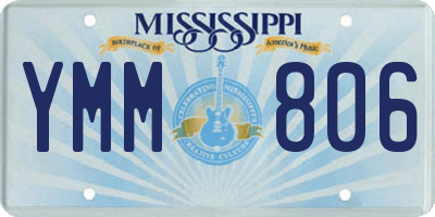 MS license plate YMM806