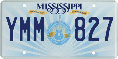 MS license plate YMM827