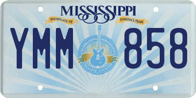 MS license plate YMM858