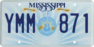 MS license plate YMM871