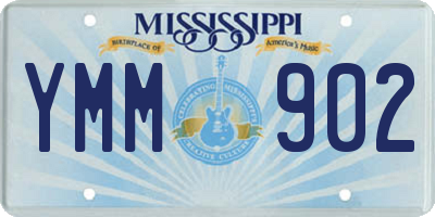 MS license plate YMM902
