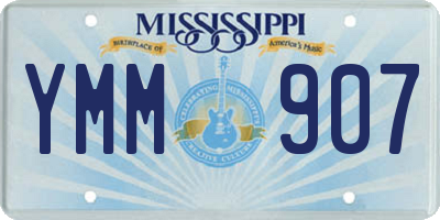 MS license plate YMM907
