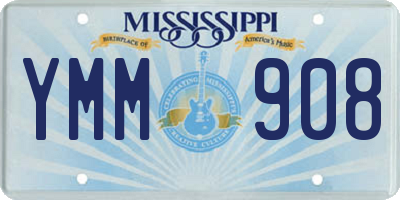 MS license plate YMM908